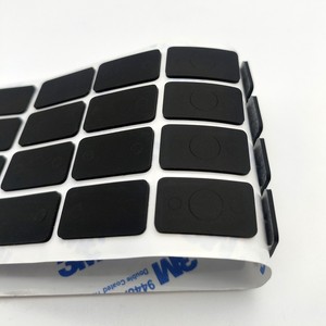 Non-Slip Silicone Back Washer with Antislip Dome Ends <strong>Feet</strong> Seal Gasket and <strong>Rubber</strong> Foam Pad for Shower Wall Antislip Backing - Product Image 4