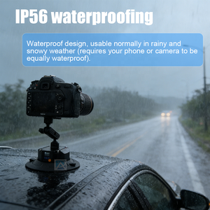 Support de caméra d'action étanche de 6 pouces avec ventouse en alliage d'aluminium et silicone, détection de pression, léger et durable - Product Image 5