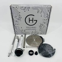 Chicha moderne en acier inoxydable, très vendue, avec finition miroir, fumée douce, coffret cadeau russe inclus