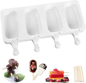 Large Size Ice Cream Mold different Shape Silicone Popsicle Form Maker Ice Lolly Moulds Ice Cube Tray for Party Bar Decoration