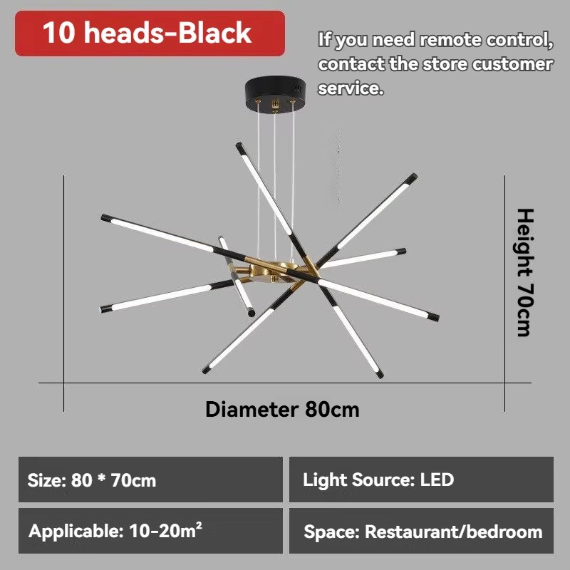 10 lampadine nere
