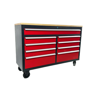 Bán buôn công cụ lớn ngực 9 ngăn kéo 52 inch hội thảo Xe đẩy công cụ tủ với bánh xe - Product Image 6