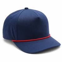Casquette de baseball à 5 panneaux avec logo brodé 3D, 100% polyester, chapeau de sport structuré rayé de luxe pour hommes et femmes