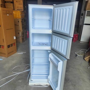 Refrigerador Doméstico de Ahorro de Energía C 158L con Tres <span class=keywords><strong>Puertas</strong></span> para Refrigeración y Congelación, Refrigerador Pequeño de Doble Puerta de Ahorro de Energía - Product Image 2