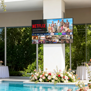 Téléviseur intelligent d'extérieur à grand écran de 75 pouces, 4K, 1000 nits, visible en plein soleil, IP65, résistant aux intempéries, pour le jardin - Product Image 4