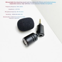 Microphone USB portable de qualité supérieure, léger, à réduction de bruit, avec prise TRRS mini 3,5 mm, coque métallique, à condensateur, pliable, cardioïde pour mobile