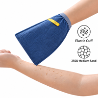 Gant de bain exfoliant à texture magique, simple couche, pour une élimination rapide des peaux mortes et un nettoyage en profondeur du corps