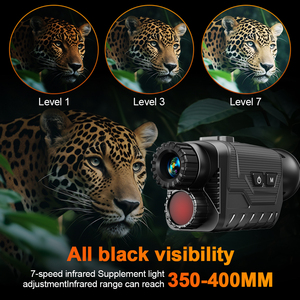 4K Hồng Ngoại Nvg Kính Cho Bóng Tối 100% 300M 8X Zoom Kỹ Thuật Số 1080P HD Video Không Thấm Nước Đầu Gắn Tầm Nhìn Ban Đêm Bằng Một Mắt - Product Image 4