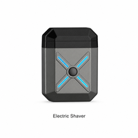 Rasoir électrique pour hommes, mini rasoir rotatif portable en alliage de zinc, double tête, étanche IPX7, rechargeable USB-C, utilisation humide ou sèche