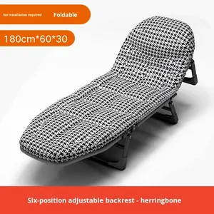 Lit pliant individuel en métal pour extérieur, plage, bureau, pause déjeuner, sommeil, <span class=keywords><strong>accompagnement</strong></span> hospitalier, personnes âgées, femmes enceintes, animaux de compagnie - Product Image 3