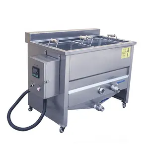 Profesional CE Sertifikat Freidora Peralatan Dapur Listrik Gas Industri Deep Fryer 2 Tank