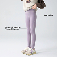Leggings d'entraînement professionnels pour enfants, taille haute, sans couture, pour yoga, danse, gymnastique, course à pied et usage quotidien