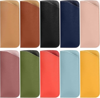 Étui à lunettes personnalisé avec logo promotionnel, en cuir PU, anti-rayures, étui à lunettes de soleil, pochette pour lunettes, boîte cadeau, protection