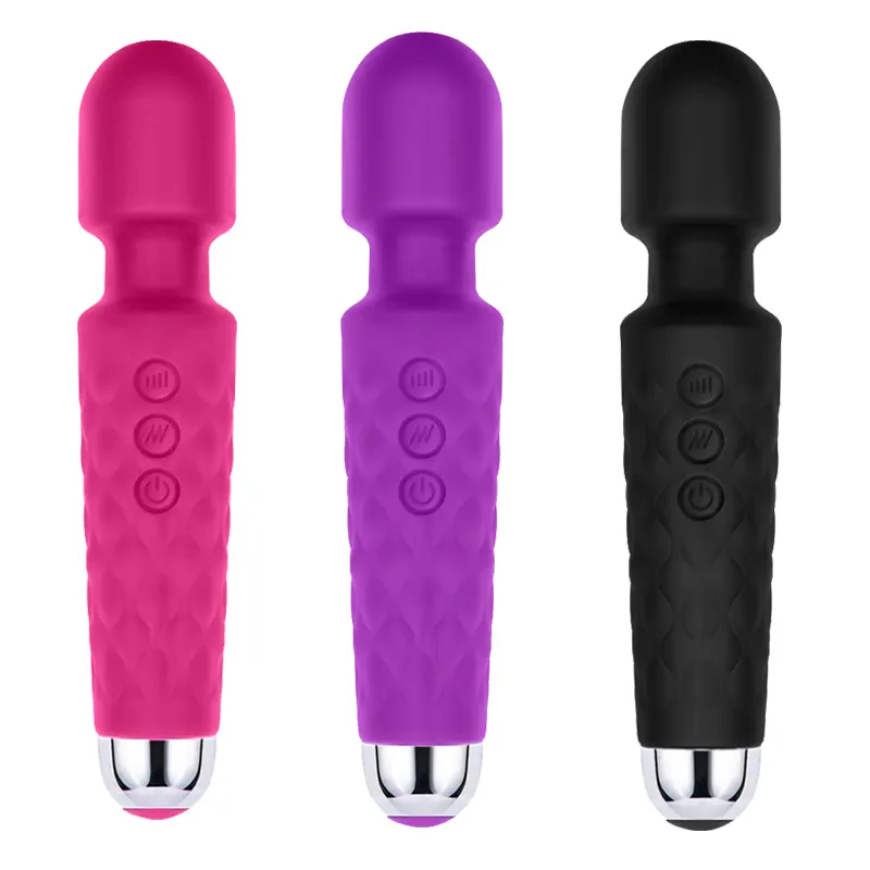 Tongkat Vibrator dildo AV dapat diisi ulang USB 20 kecepatan untuk wanita alat pijat Stimulator klitoris barang mainan seks untuk wanita