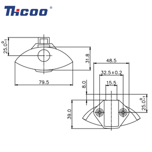 Hợp kim kẽm ngăn kéo nút chốt nửa mặt trăng Caravan Tủ Vàng đẩy nút khóa cho RV Caravan tủ - Product Image 6