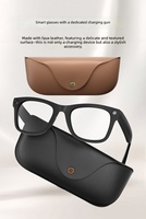Lunettes de sport intelligentes IA avec caméra HD 1300W, reconnaissance de traduction photo/vidéo, puce MT5 et étui de chargement pour la course et les sports de plein air