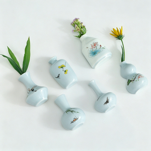 <span class=keywords><strong>Vase</strong></span> en céramique blanc créatif miniature avec aimant, petite décoration <span class=keywords><strong>de</strong></span> réfrigérateur, <span class=keywords><strong>vase</strong></span> à <span class=keywords><strong>fleurs</strong></span> en porcelaine pour la décoration intérieure - Vente en gros - Product Image 2