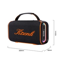 Haut-parleur portable d'extérieur 5.3 avec lumières LED RGB 60W haute puissance pour utilisation en extérieur et fêtes