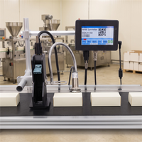 Nouvelle ligne de production d'imprimantes à jet d'encre en ligne pour l'emballage papier, date, numéro de lot, code QR, machine de codage thermique entièrement automatique