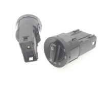 Sakelar Lampu Depan Mobil 6Q0941531N Sakelar Kontrol Lampu Kabut Tombol Putar untuk Volkswagen Eurovan V Caddy III Beetle