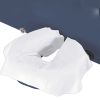 Coussinets de tête jetables en gel souple et respirant OEM pour chaise de salon de beauté, soins du visage et du corps, 100 pièces, feuilles de soutien pour le cou