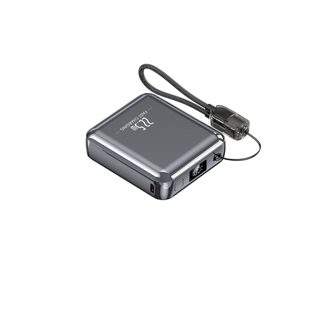 Pocket Size Slim Built in Cable Mini Power Bank 10000mah Portable Charger Bank Power Banks