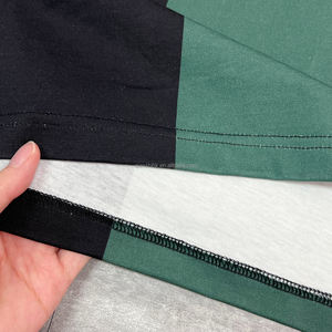 Diseñador de Primavera de retazos personalizados Boxy recortada con cremallera camisetas de algodón de peso pesado camisetas bordadas de gran tamaño para hombres polos - Product Image 5