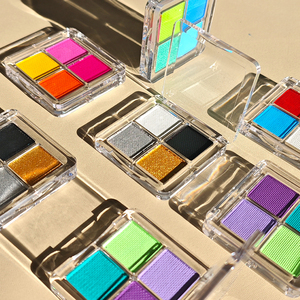 Paleta de <span class=keywords><strong>Maquillaje</strong></span> Facial y de Ojos de Doble Uso, Sombra de Ojos con Brillo Perlado No Tóxica y Pintura Corporal para <span class=keywords><strong>Maquillaje</strong></span> Diario y de Escenario - Product Image 1
