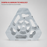 Profilé d'extrusion en aluminium OEM de forme triangulaire creuse, léger et haute rigidité, pour équipement d'automatisation