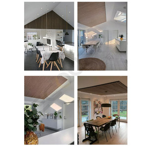 Panneau mural acoustique en bois de luxe, panneau décoratif en MDF PET à lattes <span class=keywords><strong>pour</strong></span> stand d'exposition et mur d'affichage - Product Image 6