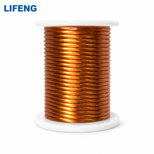 Pl Film Coated Round Magnet Wire 220℃ High Temperature Film Insulated Copper Winding Wire for EV Traction Motor/Coil Winding