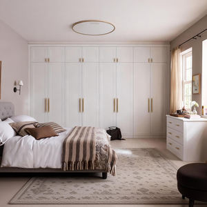 BALOM Armoire sur mesure moderne haut de gamme pour chambre à coucher, meuble de rangement modulaire en bois, placards et armoires intégrés - Product Image 2