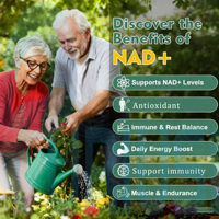 Complément alimentaire en capsules de marque privée Nad Capsules, complément Nad+, resvératrol, coenzyme Q10, capsules de 3900 mg, capsules de resvératrol personnalisables