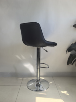 Chaise de bar en PU, pivotante, réglable en hauteur, personnalisable, style luxe léger, tabouret haut avec dossier pour usage commercial