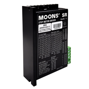 Driver Stepper MOONS Serie <span class=keywords><strong>SR</strong></span> a 2 Fasi con Ingresso DC 4.5A, Driver Micro-Step per Motori Stepper Ibridi Nema 17 23 - Product Image 3
