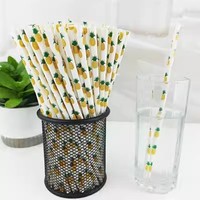 Pailles en papier jetables pour les jus et les boissons au café