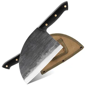 XITUO पूर्ण तांग महाराज चाकू हस्तनिर्मित जाली उच्च-कार्बन पहने स्टील के रसोई चाकू क्लीवर Filleting टुकड़ा करने की क्रिया व्यापक कसाई चाकू