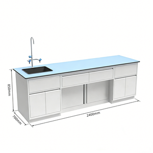 Banc de laboratoire scolaire, table de laboratoire scientifique pour lycée, pour la préparation aux cours de <span class=keywords><strong>chimie</strong></span> et de biologie - Product Image 2