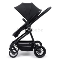 Poussette de voyage de luxe Brightbebe en alliage d'aluminium 3-en-1, système de voyage multifonctionnel, poussette bébé très vendue