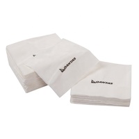 Serviettes en papier écologiques pour dîner, en pâte vierge, blanches, 2 plis, 12 g/m², 42x36 cm, 150 feuilles par paquet, 20 paquets par carton, pour hôtel et restaurant
