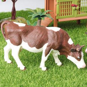 โมเดลจำลองสำหรับเด็กในฟาร์มของเล่นสัตว์ผลิตภัณฑ์นมวัวแข็งการผสมพันธุ์ความรู้ความเข้าใจในวัว - Product Image 2