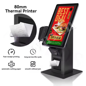 <span class=keywords><strong>Kiosque</strong></span> de paiement interactif en libre-service WENJIE 21,5/27/32 pouces, <span class=keywords><strong>kiosque</strong></span> à écran tactile automatique, machine de commande automatique pour restaurant - Product Image 1