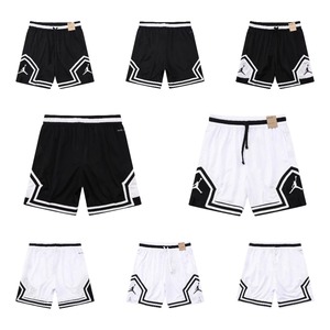 Embroidered Shorts for Basketball Running Sports Loose Casual Training All-<b>Match</b> Drawstring Quick-Drying Vinegar & Polyester - Product Image 3