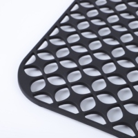 Tapis de protection d'évier en Silicone pliant carré classique napperon de cuisine antidérapant avec coussin de protection contre la lumière pour la maison et les hôtels