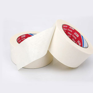 Cinta de Papel Crepé Acrílica Personalizada de una Cara, Resistente a los Rayos UV y a la Temperatura, Blanca y Beige, para Pintar en el Hogar - Product Image 5