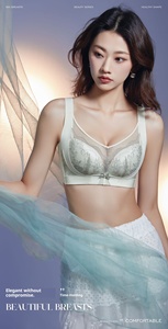 2320 # kadın çiçek dantel Push-Up sütyen tam kapsama nefes Spandex/naylon telsiz ayarlanabilir askıları ince bardak her mevsim - Product Image 2