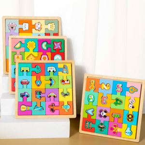 Rompecabezas de madera 3D para niños pequeños, 7 pulgadas, con bandeja, colores brillantes, clasificación de formas, rompecabezas de clavijas para niños de 3 a 5 años - Product Image 4
