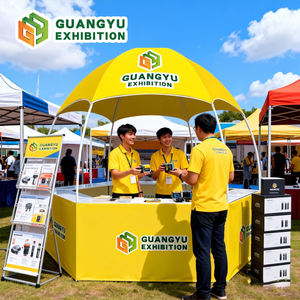 Carpa Hexagonal Promocional de 10x10 Pies con Impresión de Logotipo Personalizado para Ferias Comerciales, Kiosco, Mostrador, Bar de Comida y Bebidas - Product Image 1