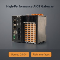 Passerelle industrielle AIoT TM-CP3B-P avec IO extensible, 3xRS485, RS232, CAN 2.0B, double Ethernet, WiFi, 4G LTE, Modbus, OPC UA, Ubuntu 24.04