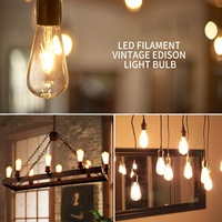 Ampoule rétro E27 220V Ampoule A60 ST58 ST64 T10 T45 T185 G80 G95 Filament Vintage Ampoule Incandescente Spirale Tungstène Lampe